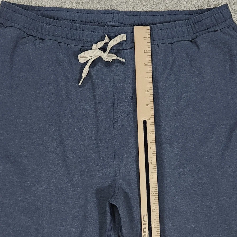 Vuori‎ Pants Mens 2XL 32 Blue Jogger Elastic Waist Zip Pocket Performance